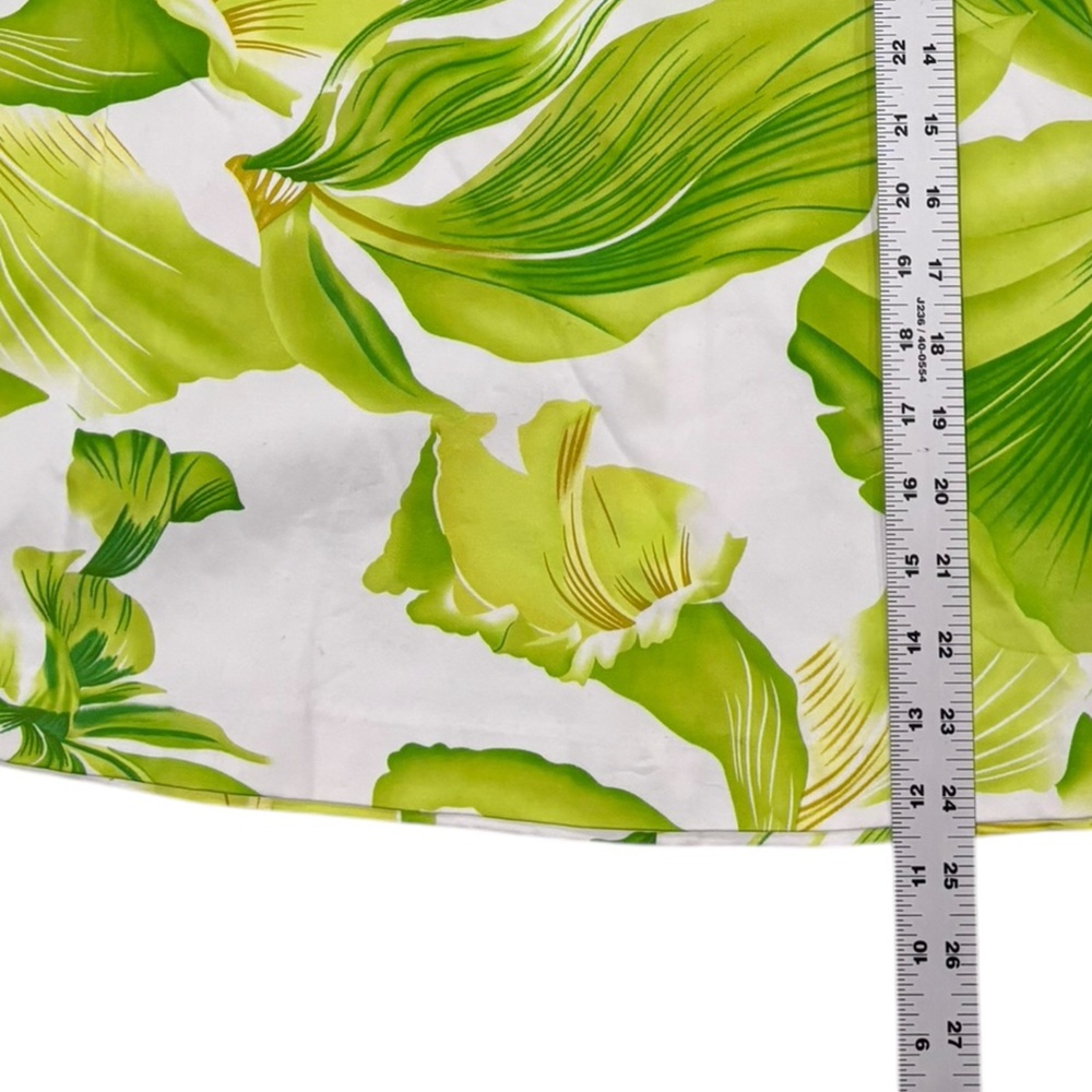 I. N. Studio Petite Green /White Leaf Print Blazer& Skirt Set-size 10 - Picture 5 of 9